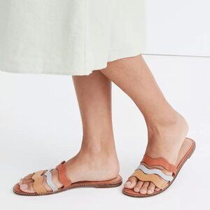 Madewell The Wave Slide Leather Sandal Women's Size 8